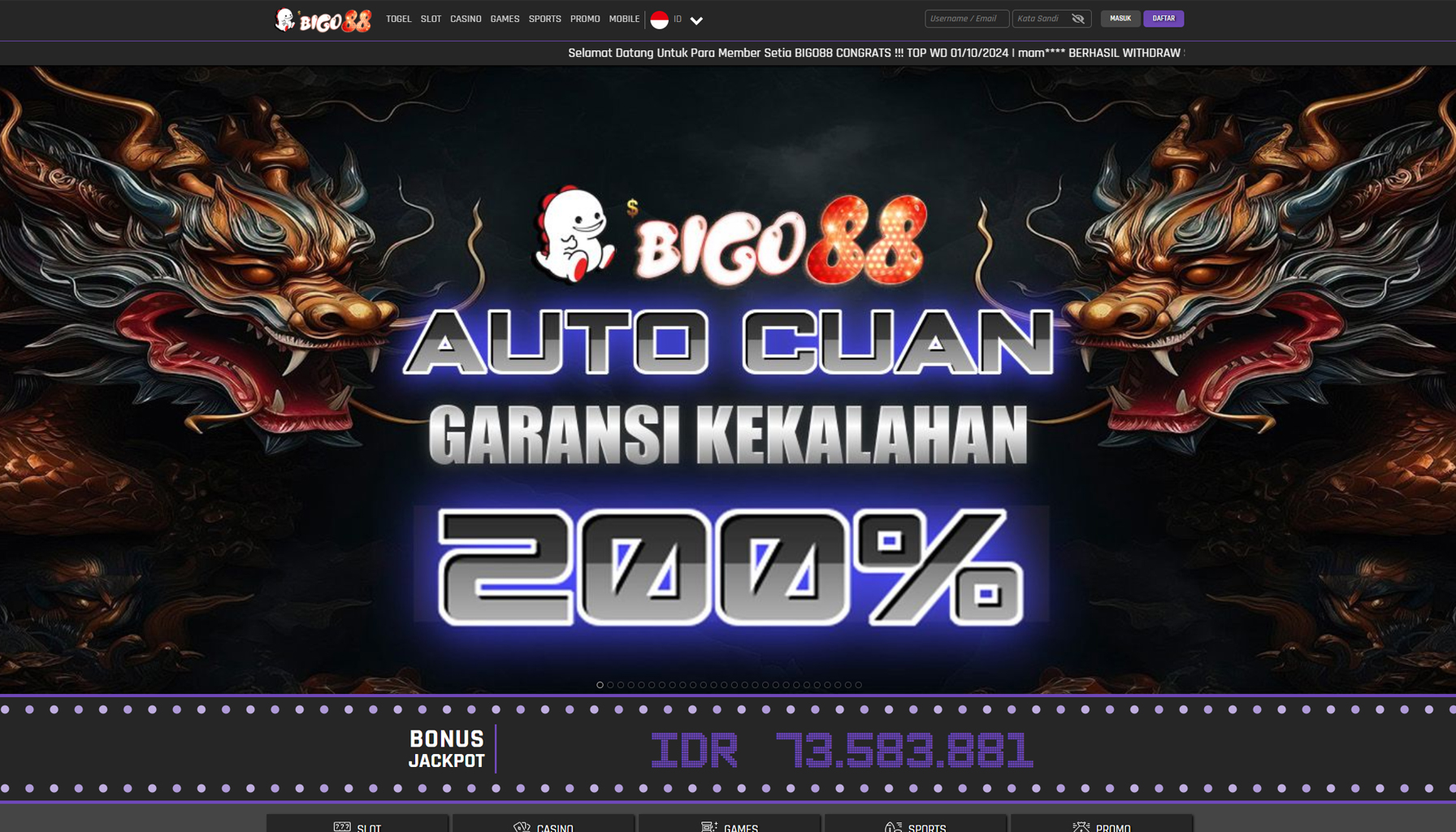 BIGO88 Situs Scam: Tidak Membayar Kemenangan Member